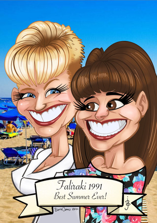 Caricature birthday gift