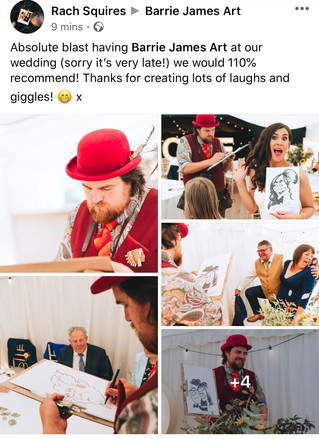Always great to get feed back from a wedding!