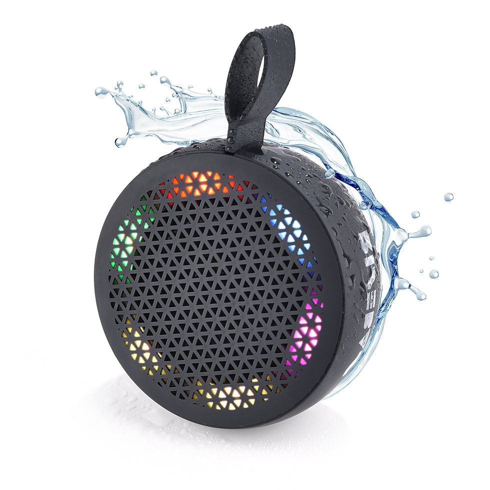 Thumbnail: RISEBASS Water Resistant Bluetooth Shower Speaker, Handsfree Portable Speakerpho