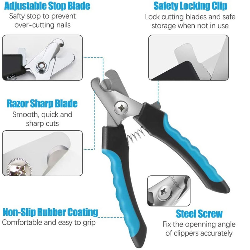 Thumbnail: Professional Pet Nail Clipper with Safety Guard  Stainless Steel Scissors Cat Do