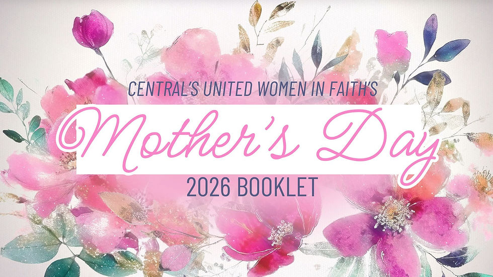 Mother's Day Booklet | Central United Methodist Church (Lenoir City, TN)