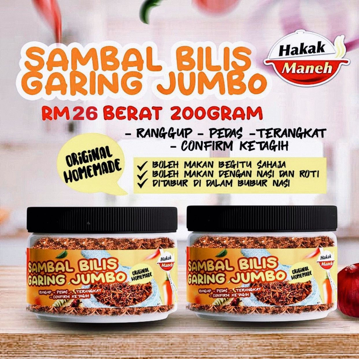 Sambal Bilis Garing Jumbo