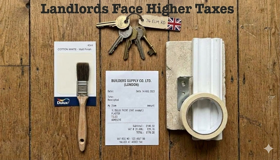 Close-up view of a calculator beside handwritten rental figures on a kitchen table.