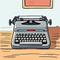 a typewriter