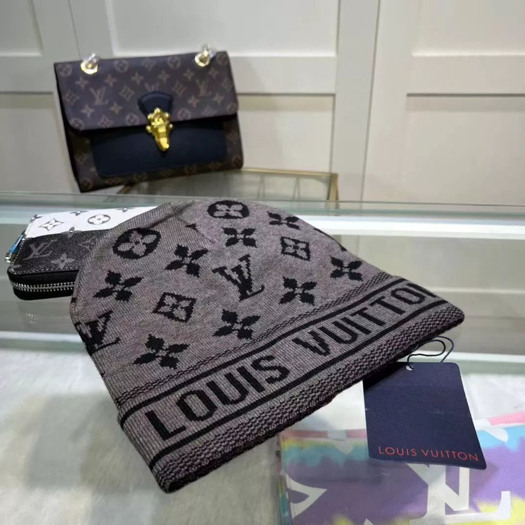 Louis Vuitton Gray beanie