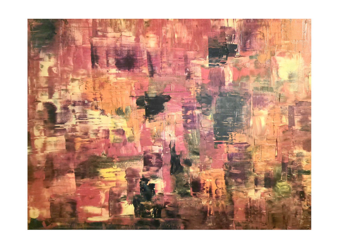 Junior Valle Abstract impulses 1-2025 olio su tela 60x80