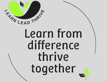 LLT logo with statement, learn from difference thrive together