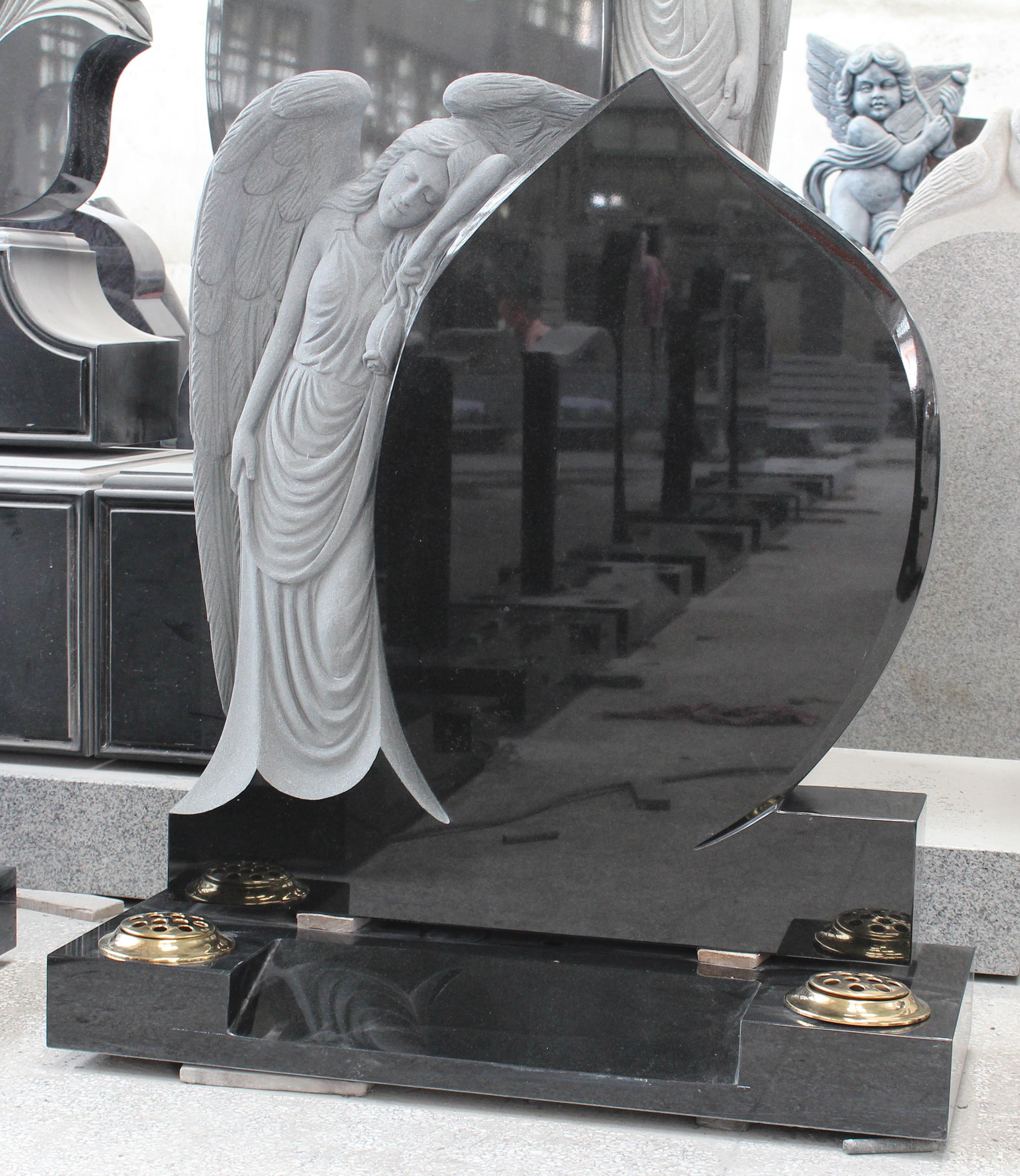 Lean Angel Black Granite