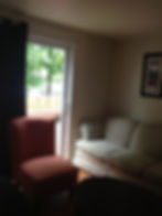 Living room and large deck