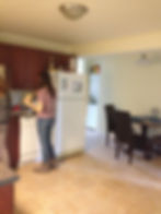 Lower apartment eat in kitchen