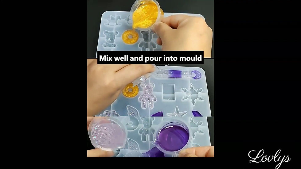 Thumbnail: 60 pcs Epoxy Resin Starter Craft Kit