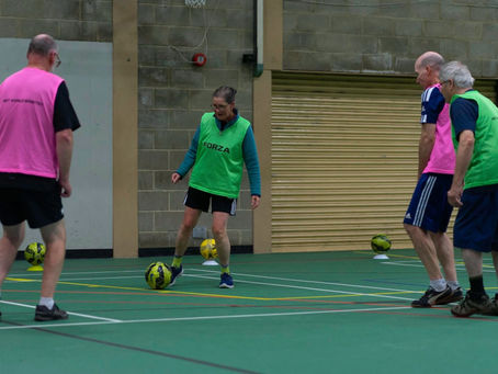 Everything in Balance at another Great Parkinson's Walking Football session