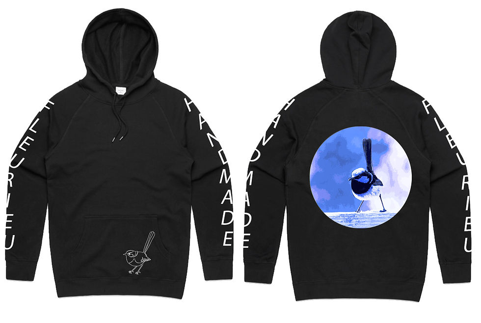 Thumbnail: Blue Wren Hoodie Jumper