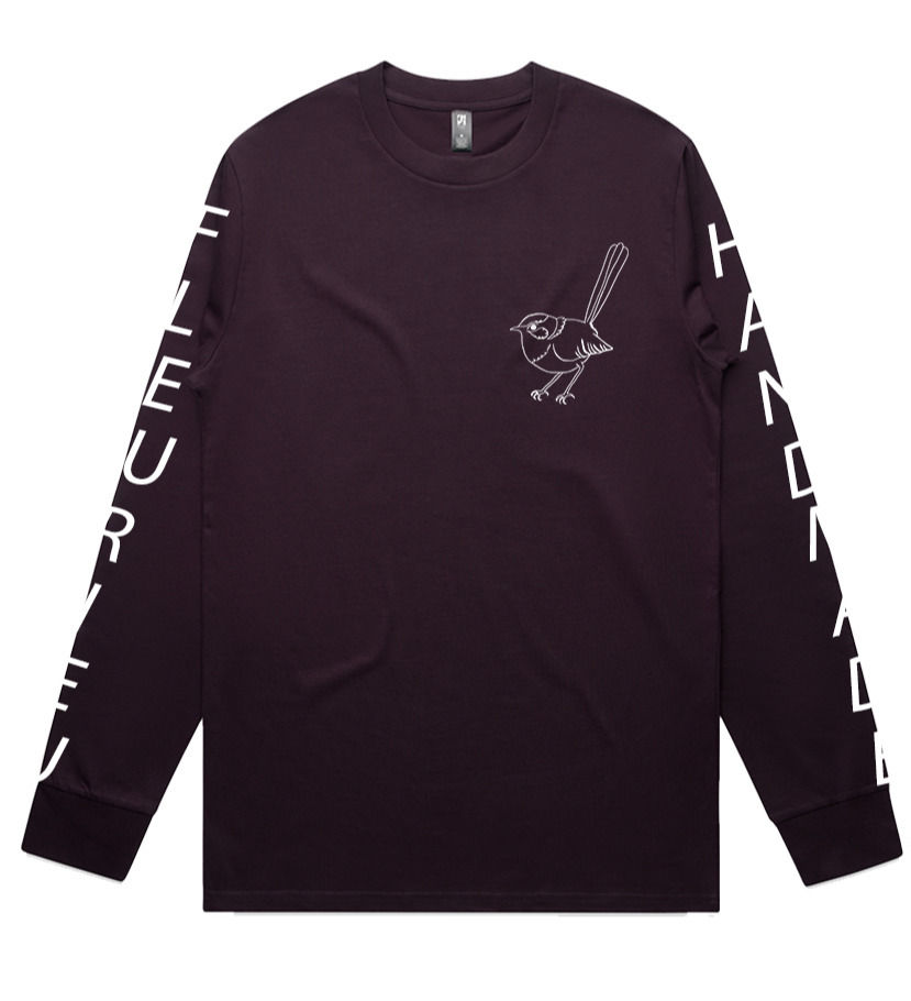Blue Wren Long Sleeved Tshirt