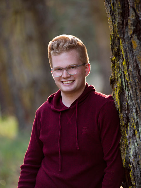Senior portrait in natural location