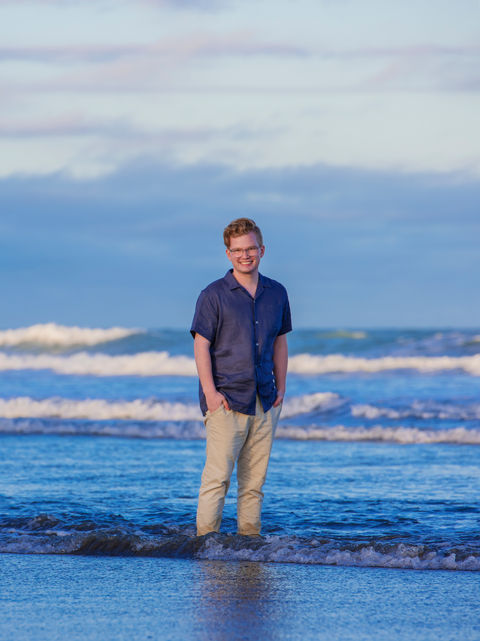 Senior portrait at the Beach