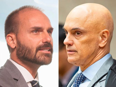 Bloqueio de contas de Eduardo Bolsonaro gera reação e tensão política