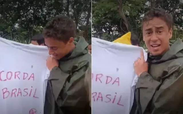 Débora do batom envia camiseta para Nikolas: “Acorda, Brasil!”