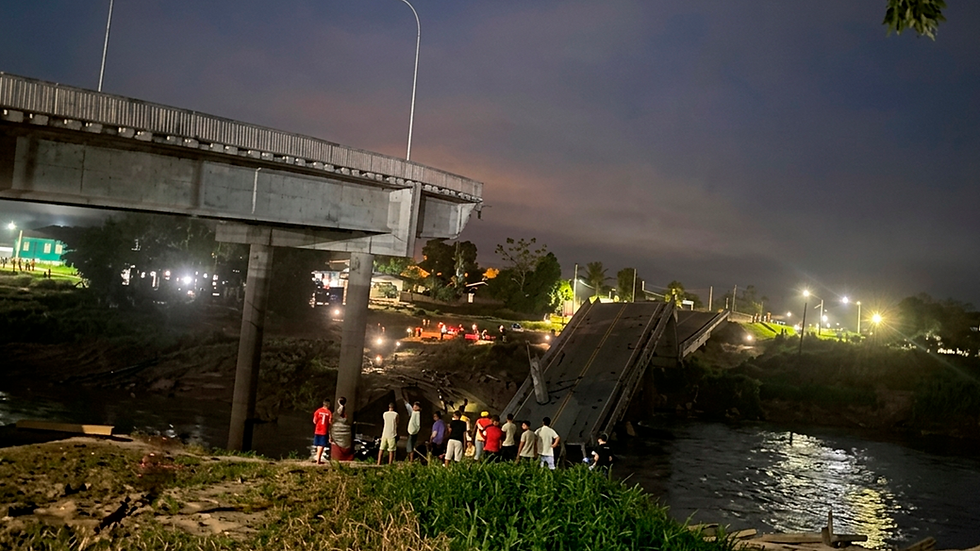 Ponte de R$ 36 milhões desaba no Acre
