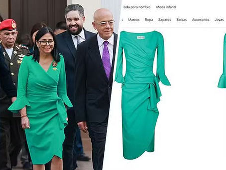 Presidente da Venezuela é criticada por vestido em cerimônia de posse