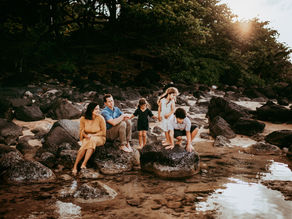 Kauai Sunset Family Session, Where Heaven and Earth Collide