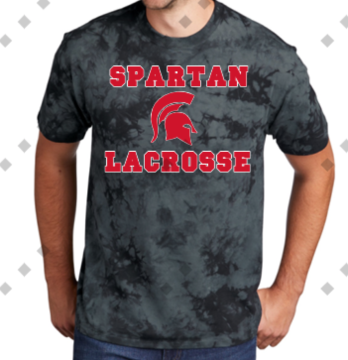 Tie Dye Spartan Lacrosse T-Shirt