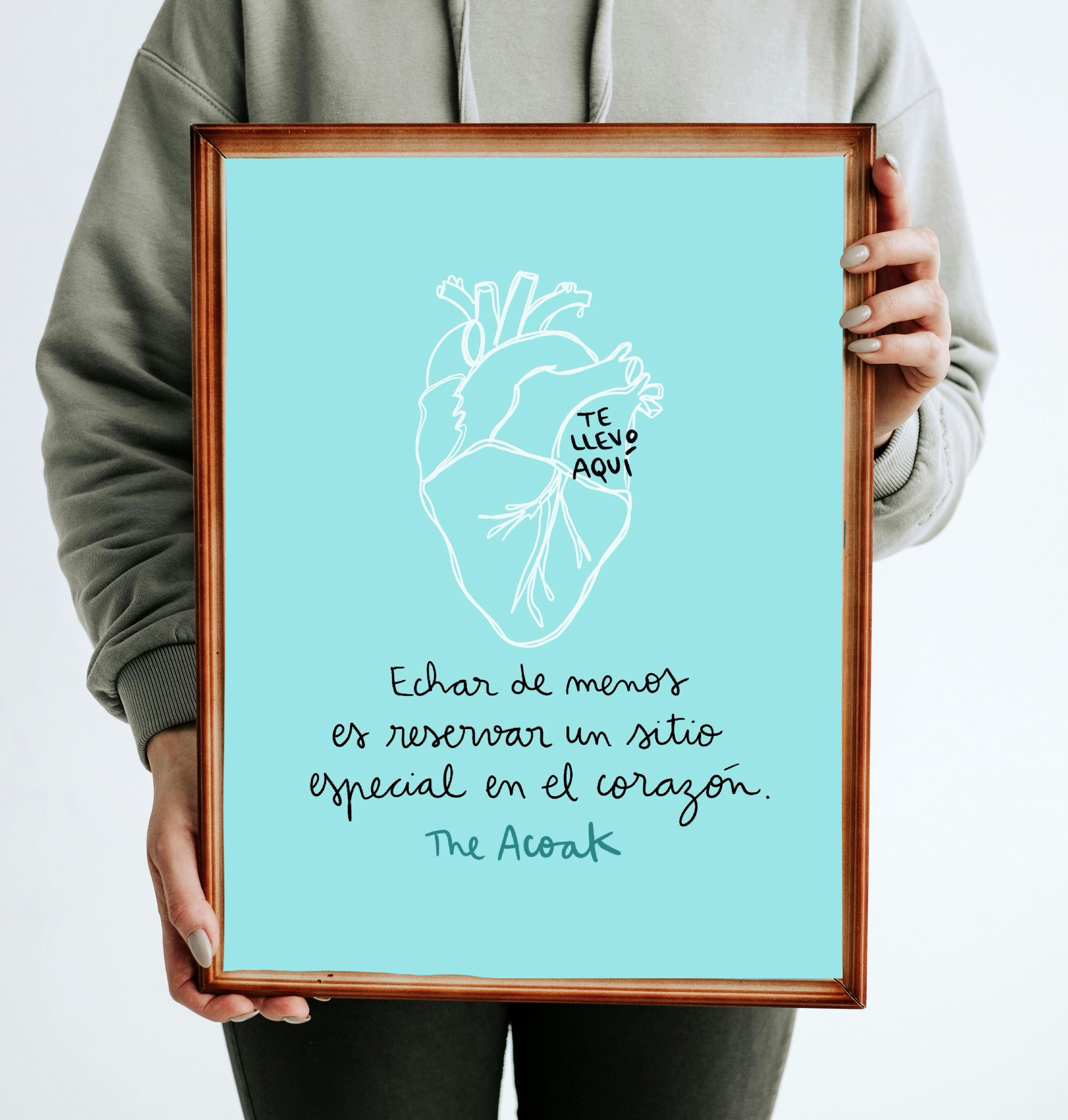 Lámina echar de menos