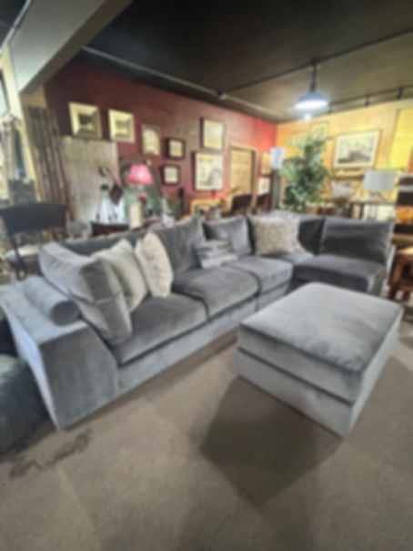 Classy & Comfortable Sectional & Ottoman 