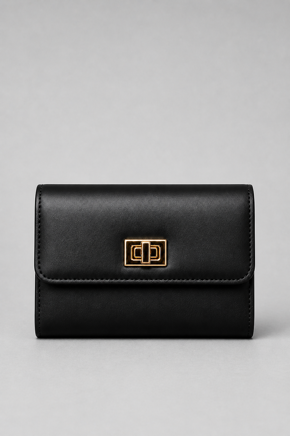 Classic Elegance Wallet je sofisticiran novčanik sa zlatnom kopčom.