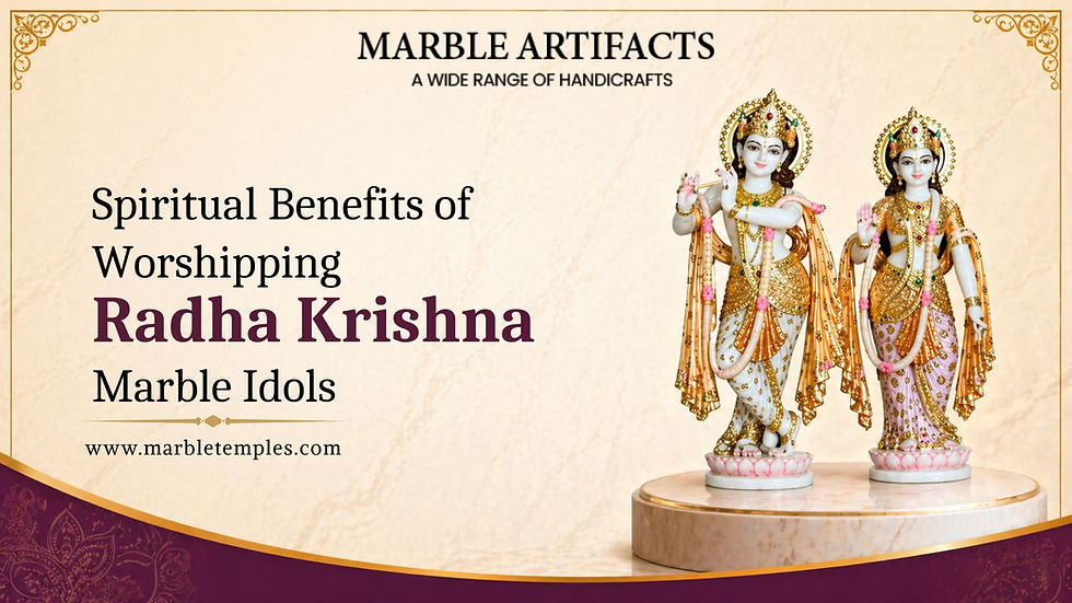 Spiritual Benefits of Worshipping Radha Krishna Marble Idols