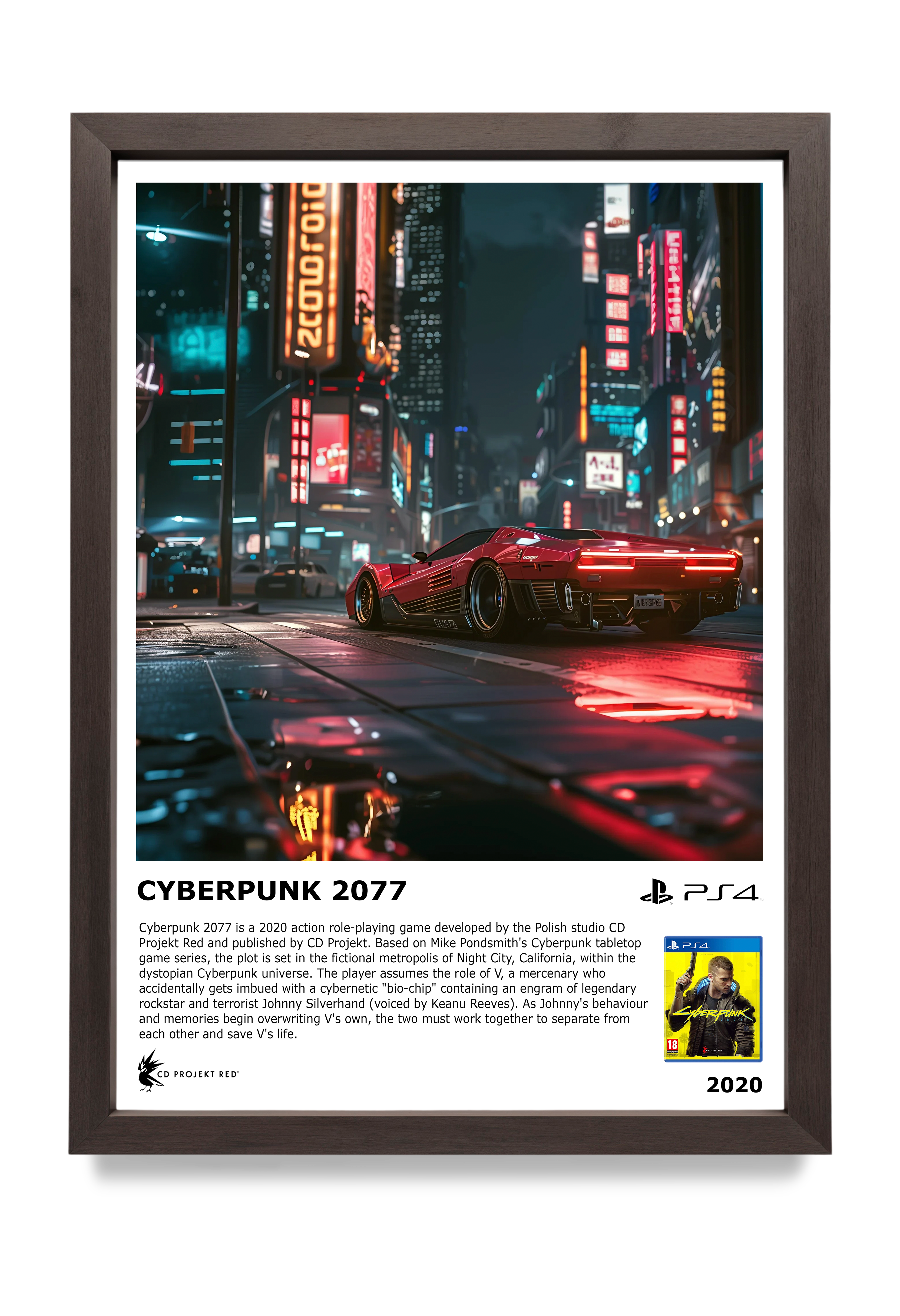Cyberpunk 2077 - Informative Art Print - A3 Size