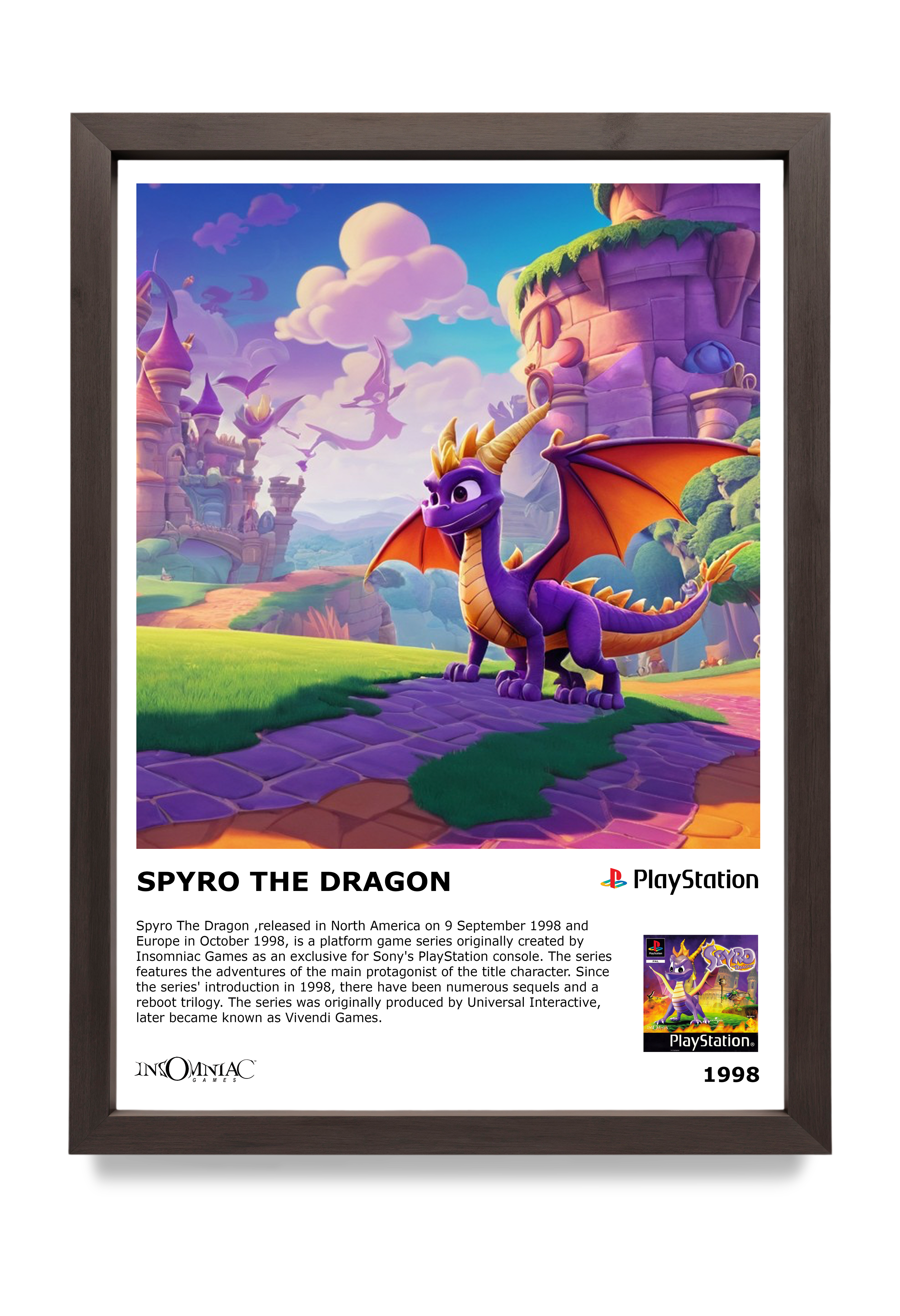 Spyro - Informative Art Print - A3 Size