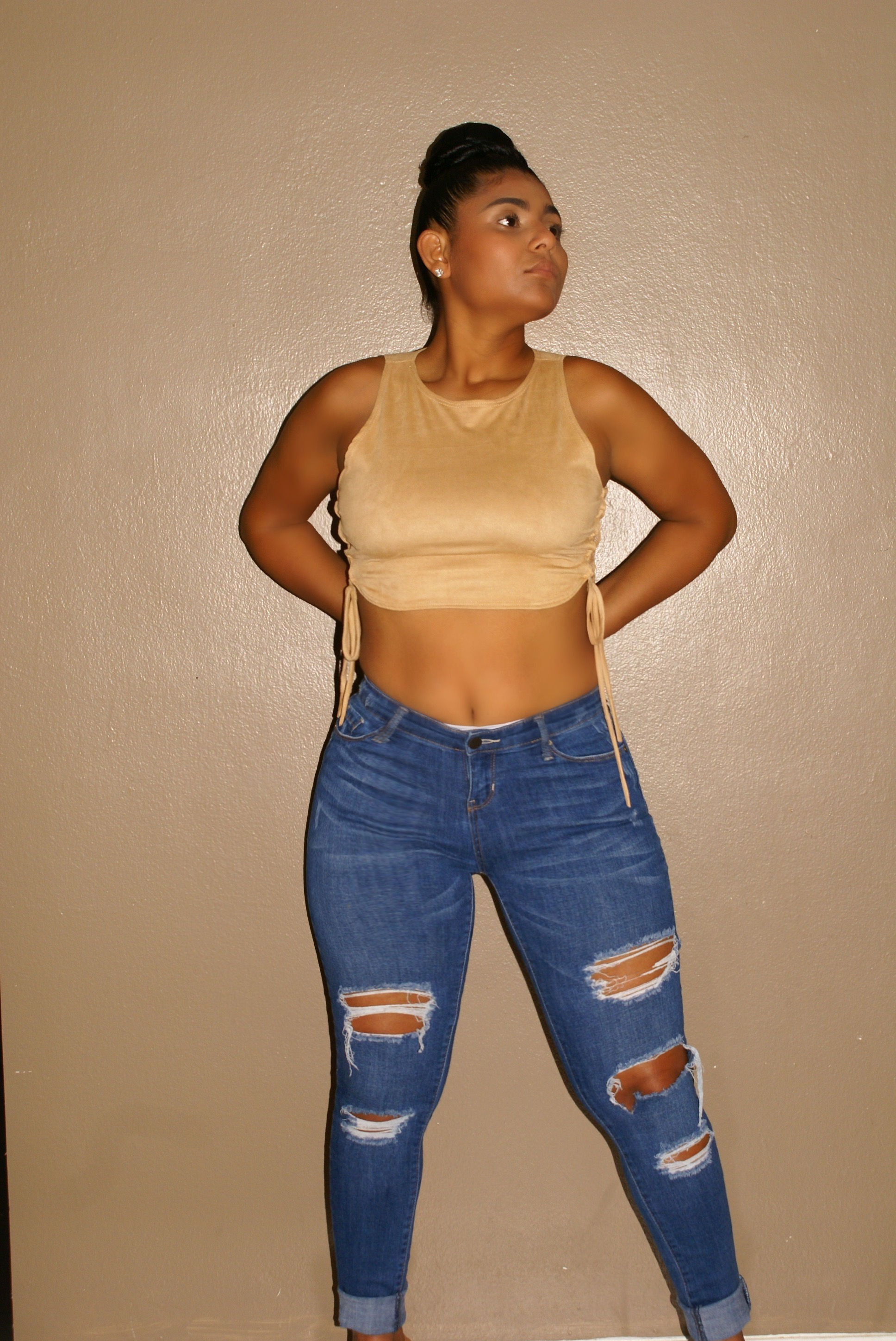 Camel Crop Top