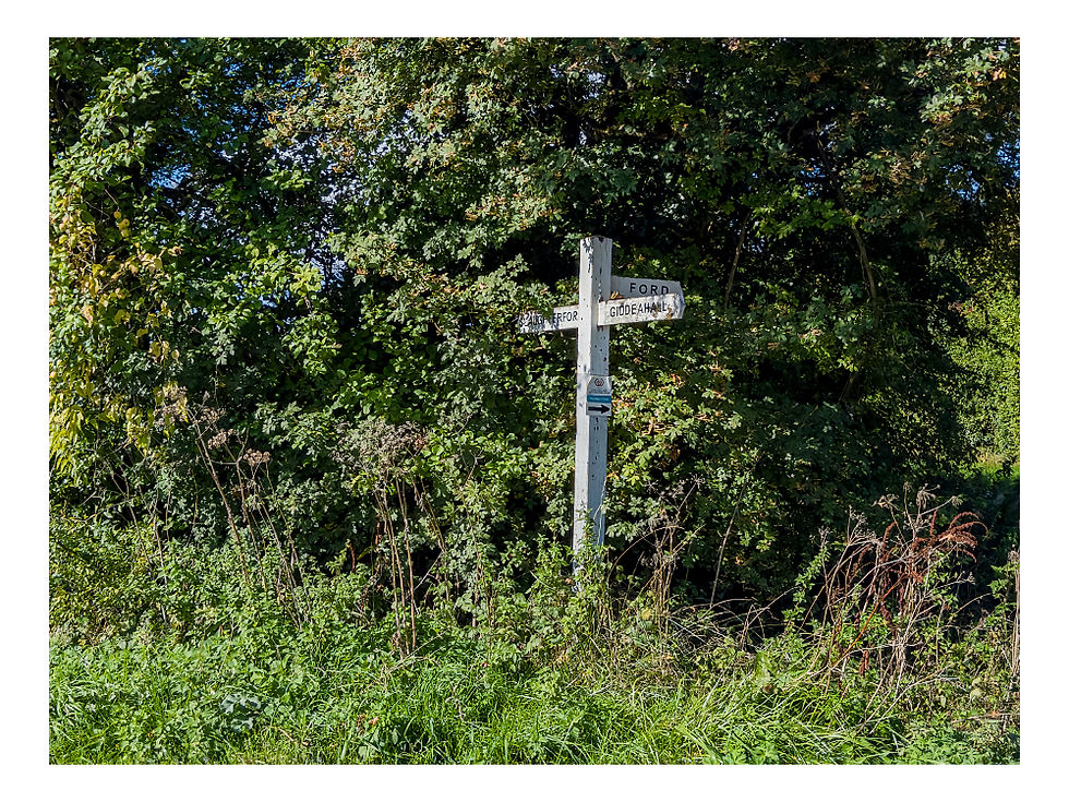 A sign to but not in Giddeahall