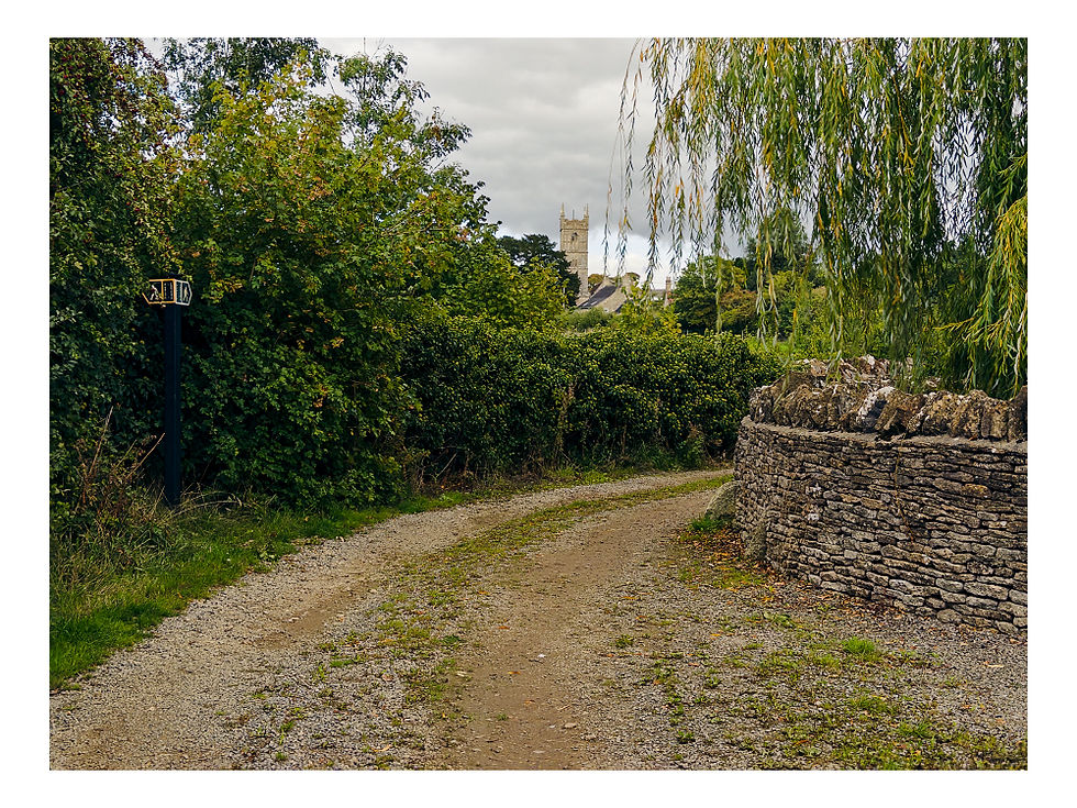 Lane from Manor House barns to Yatton Keynell village