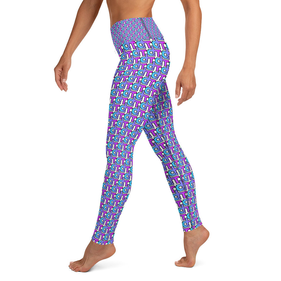 Thumbnail: Digital Downward Dog Yoga Leggings