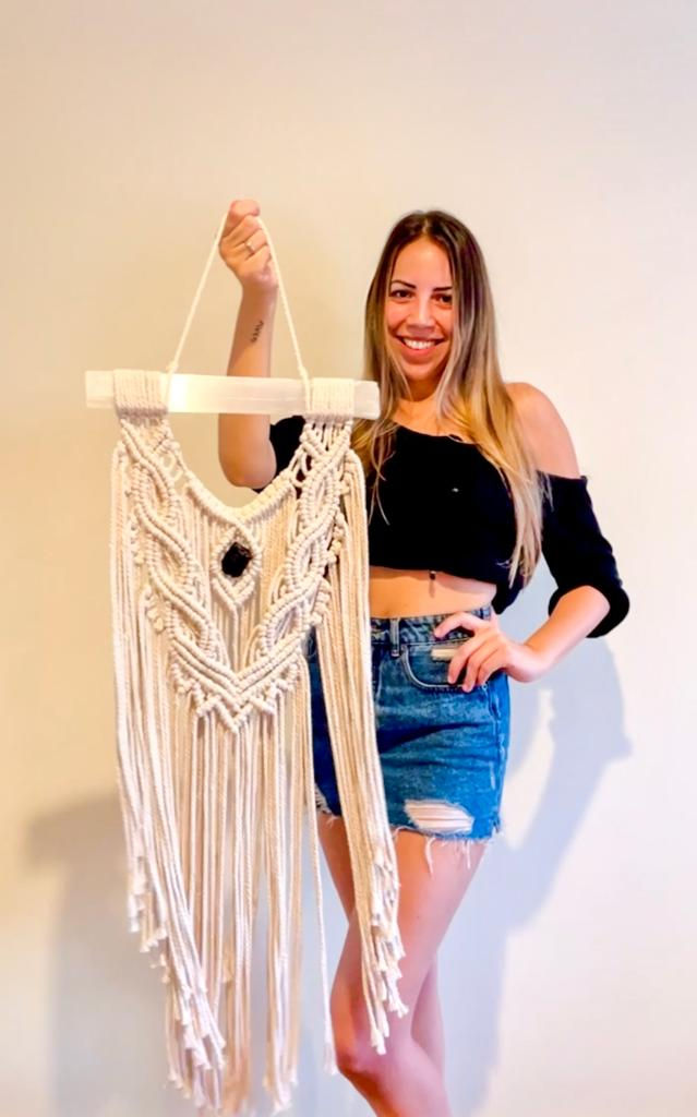 'The Protector' Selenite Hanger