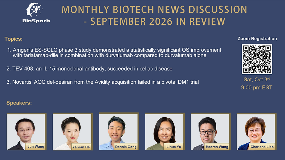 Biotech Monthly Review, Sep 2026