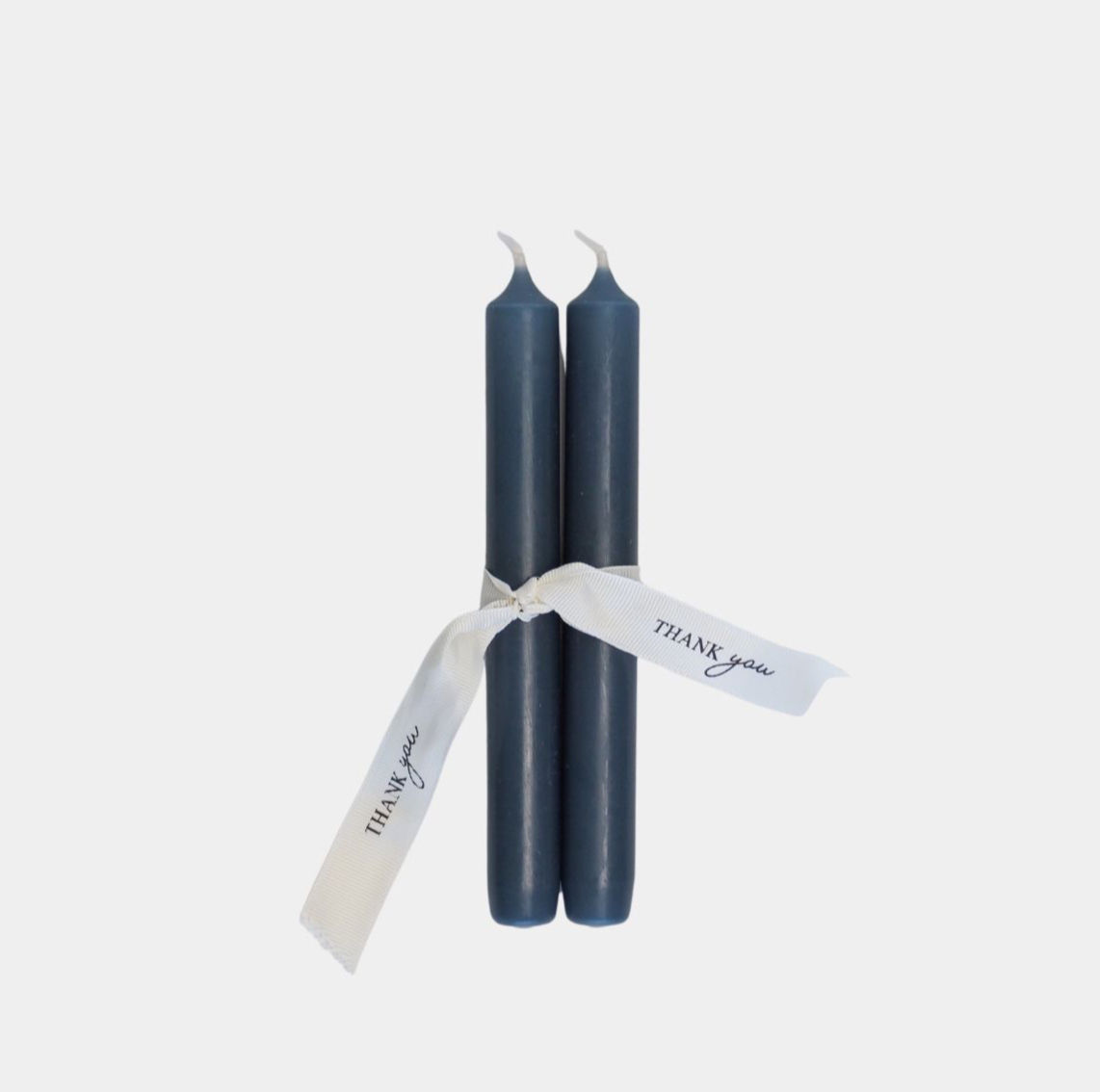 Kerzen Linn, 2er-Set blau