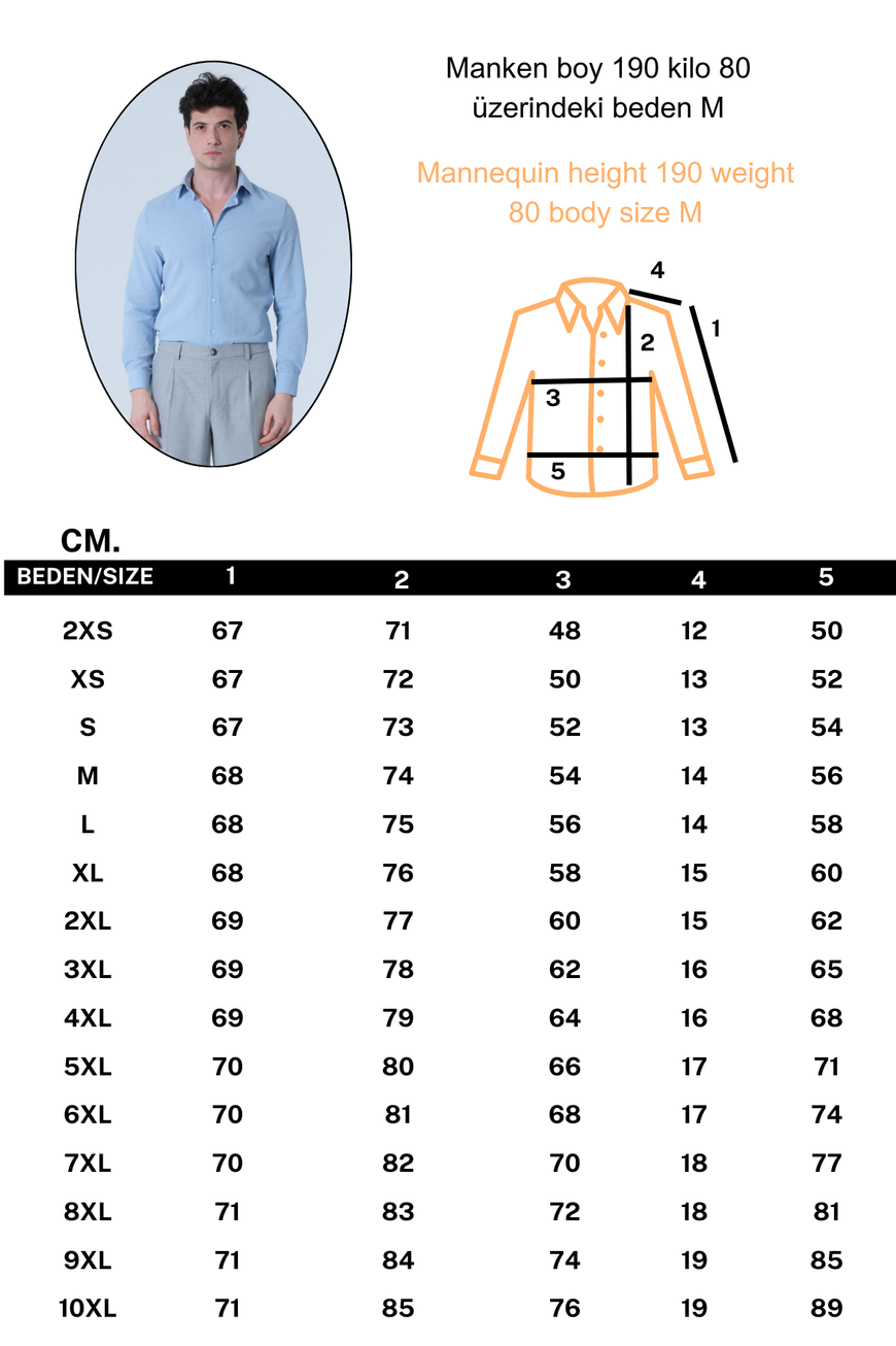 %100 Pamuk Şile Bezi Uzun Kol Salaş Erkek Gömlek Bebe Mavi