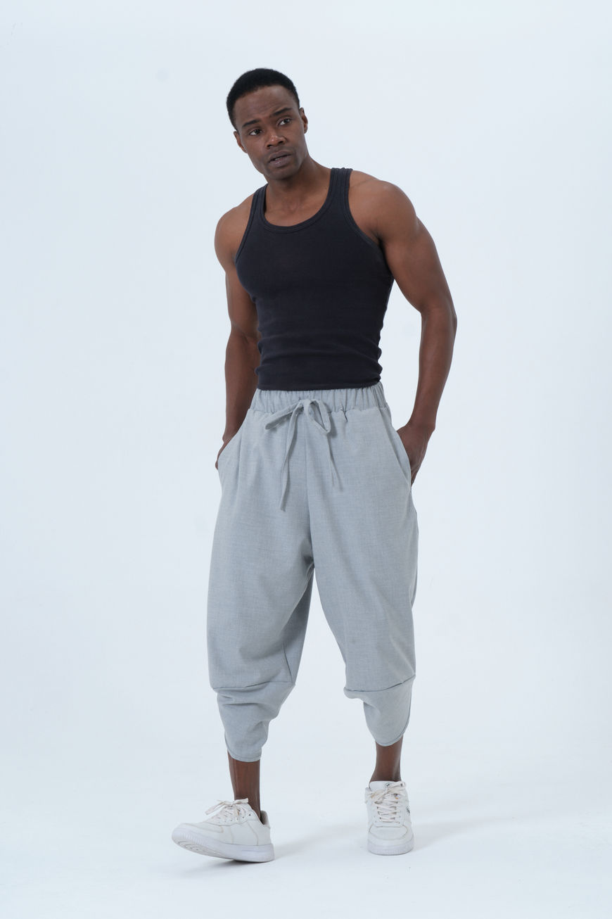 Unisex Gri Şalvar 4 Mevsim 2XS-10XL Her Bedene Uygun a55