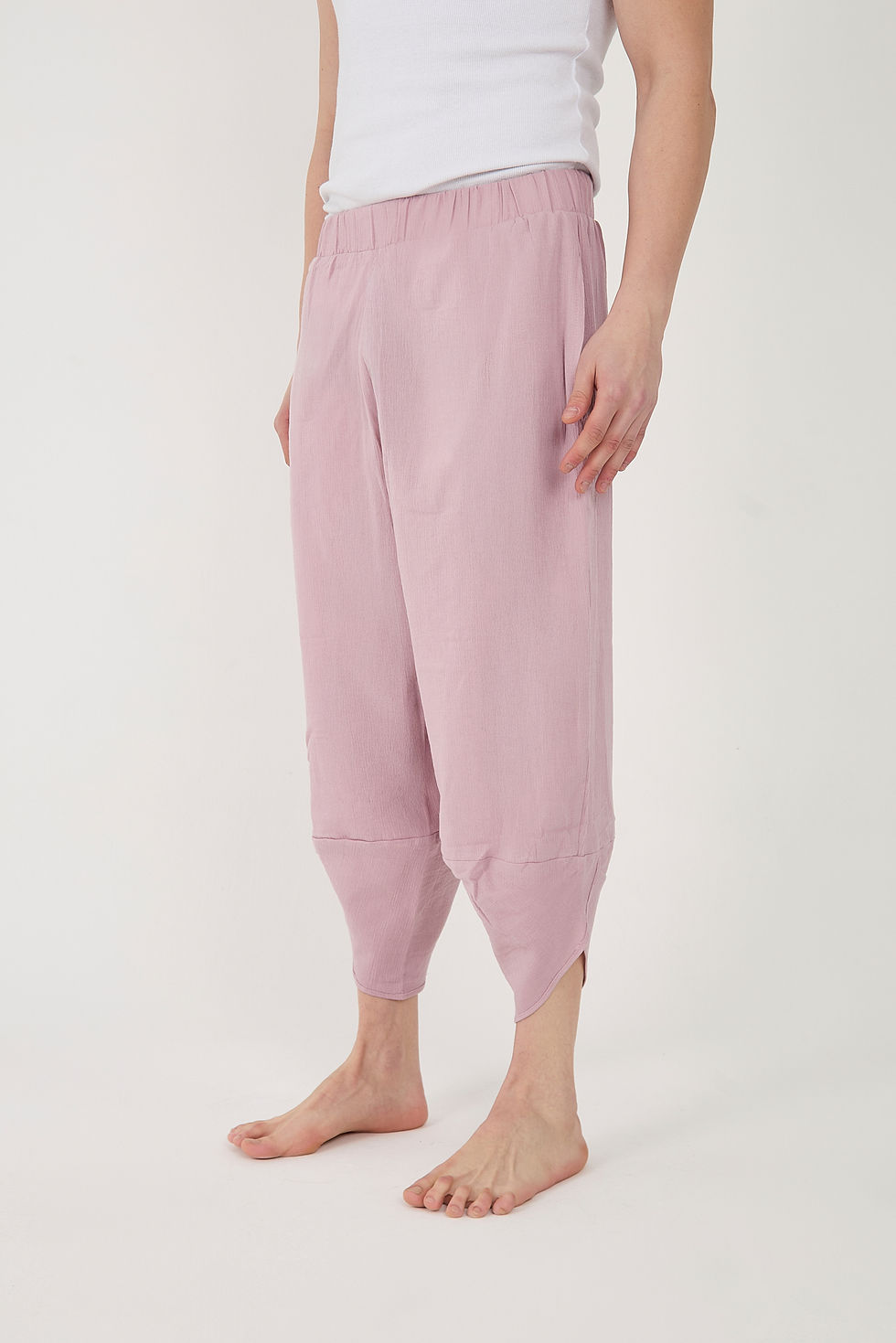 2’li Takım %100 Pamuk Şile bezi Lila Salaş Tişört ve Şalvar