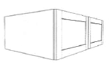 Classic Brand - Wall Cabinet - 24" Deep - Two Doors