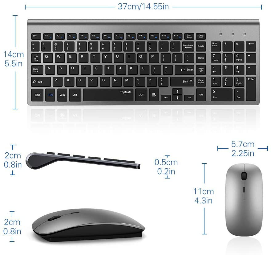 Miniatura: Wireless Keyboard And Ergonomic Mouse Set