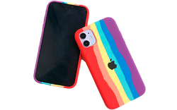 Silicone case arcoiris