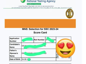 NTA MNS SCORECARD RELEASED CHECK YOUR MARKS NOW
