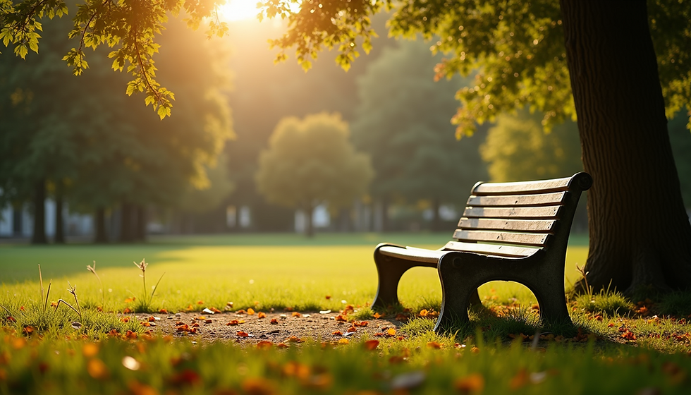 Eye-level view of a calm lake surrounded by trees