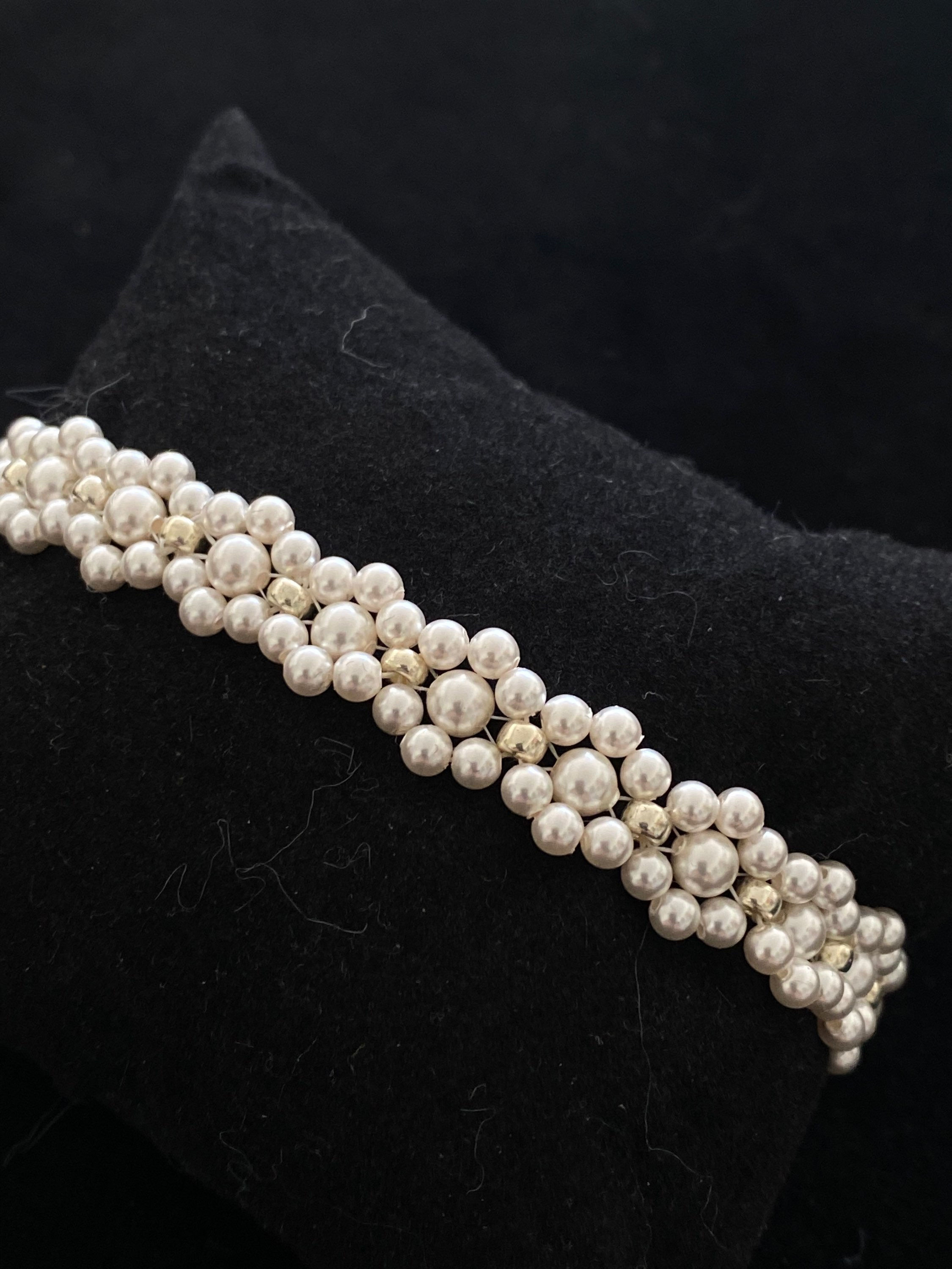 Swarovski pearls bracelet 