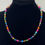 Thumbnail: Multicolour crystal stones necklace 