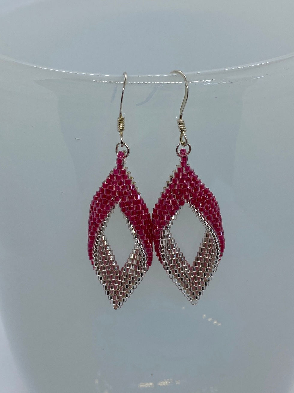 3D leaf earrings